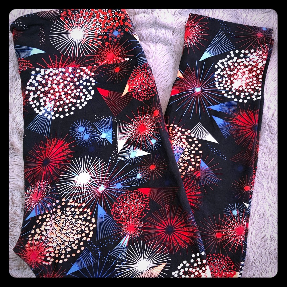 Lularoe Leggings Fireworks/ Fourth Of July